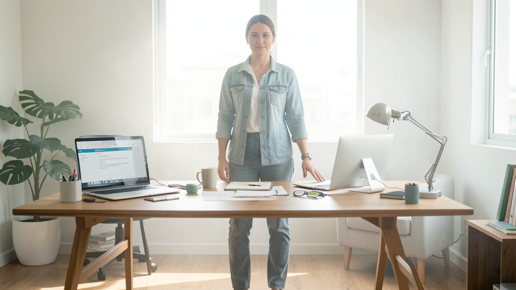 Imagem editorial ilustrando Apagamos o status 'Online' do Slack e a produtividade aumentou